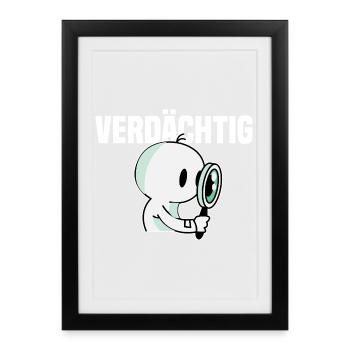 Détective - Affiche encadrée (27 × 37 cm) - noir - Devant