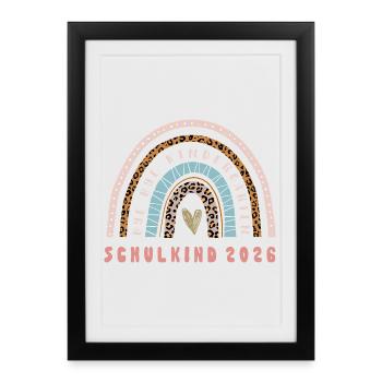 School Child 2026 - School Enrollment - First Grade - Framed poster (27 × 37 cm) - black - Front