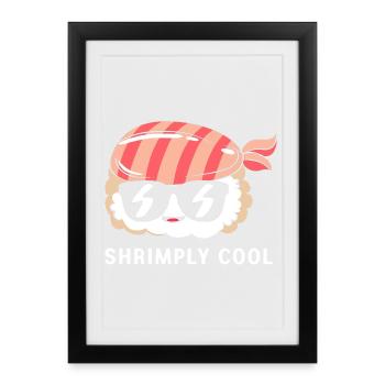 shrimp - Framed poster (27 × 37 cm) - black - Front