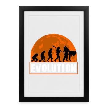 Judo Evolution Martial Arts Lover Judo Player - Framed poster (27 × 37 cm) - black - Front