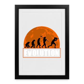 Évolution du tennis de table et du ping-pong - Affiche encadrée (27 × 37 cm) - noir - Devant