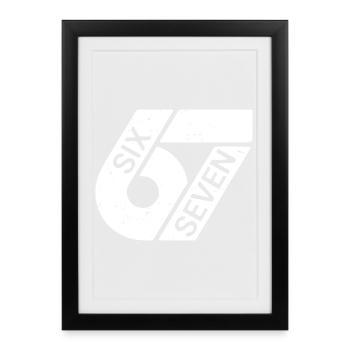 Six Seven Memes - Framed poster (27 × 37 cm) - black - Front