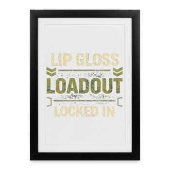 Female Soldier Female Soldier Loadout Locked In - Framed poster (27 × 37 cm) - black - Front