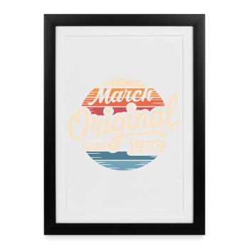 Legendary since march 1979 - Framed poster (27 × 37 cm) - black - Front