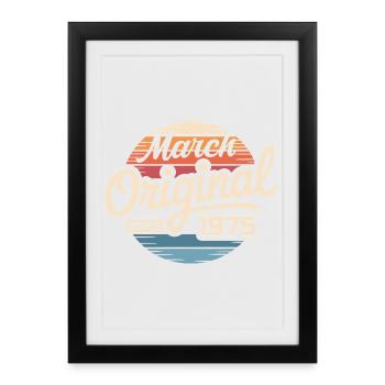 Legendary since march 1975 - Framed poster (27 × 37 cm) - black - Front