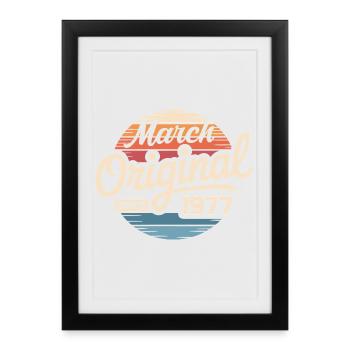 Legendary since march 1977 - Framed poster (27 × 37 cm) - black - Front