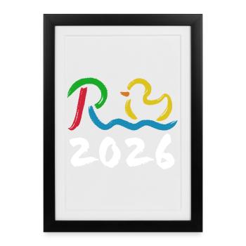 Rente 2026 - Retraite - Rente - Affiche encadrée (27 × 37 cm) - noir - Devant