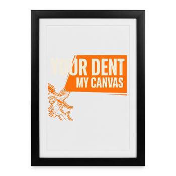 Car Body Workshop Car Body Technician - Framed poster (27 × 37 cm) - black - Front