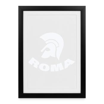 Roma - Framed poster (27 × 37 cm) - black - Front