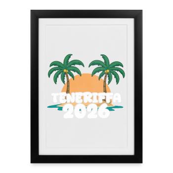 Tenerife 2026 - Affiche encadrée (27 × 37 cm) - noir - Devant