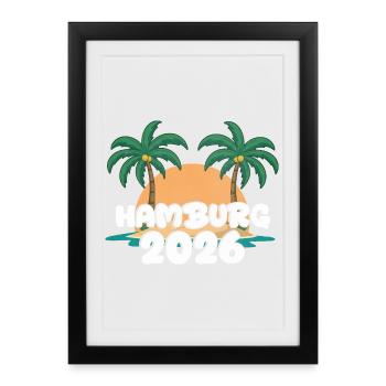 Hamburg 2026 - Framed poster (27 × 37 cm) - black - Front
