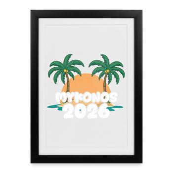 Mykonos 2026 - Framed poster (27 × 37 cm) - black - Front