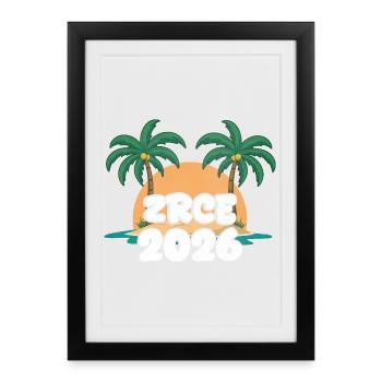 Zrce Party 2026 - Affiche encadrée (27 × 37 cm) - noir - Devant