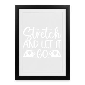Les passionnés de Pilates s’étirent et se lâchent Pilates - Affiche encadrée (27 × 37 cm) - noir - Devant