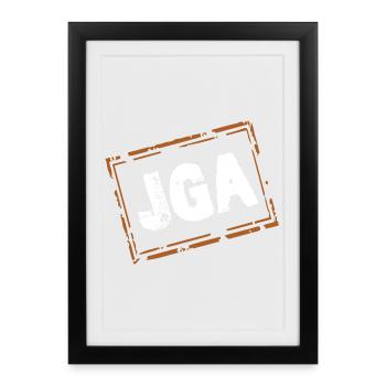 Enterrement de vie de garçon - Affiche encadrée (27 × 37 cm) - noir - Devant