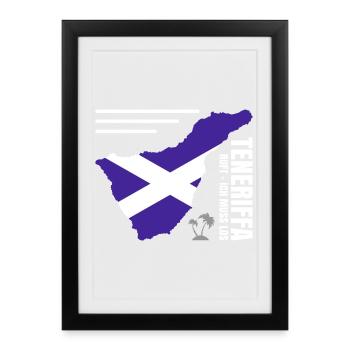 Expatrié de Tenerife - Affiche encadrée (27 × 37 cm) - noir - Devant