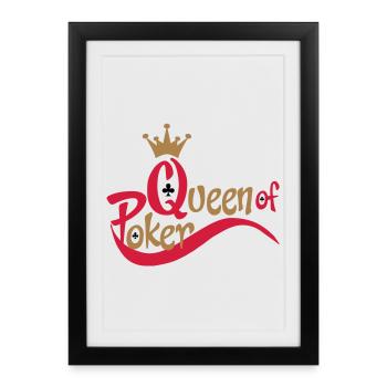 poker - Affiche encadrée (27 × 37 cm) - noir - Devant