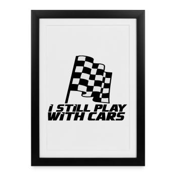 automobile - Affiche encadrée (27 × 37 cm) - noir - Devant