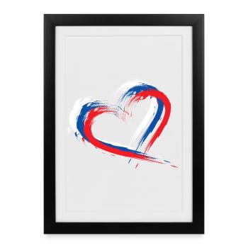 Slovaquie - Affiche encadrée (27 × 37 cm) - noir - Devant