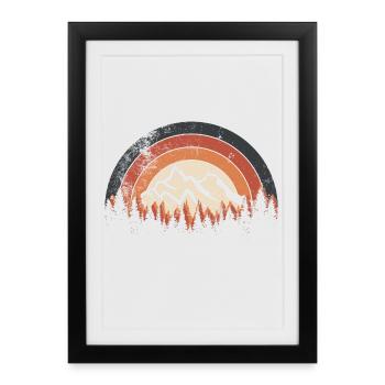 Aurora Summit Sunset - Framed poster (27 × 37 cm) - black - Front