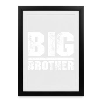 Surveillance orwellienne Audacieuse - Affiche encadrée (27 × 37 cm) - noir - Devant