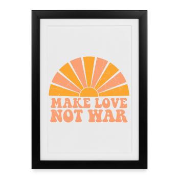 Message of Peace and Solar Love - Framed poster (27 × 37 cm) - black - Front