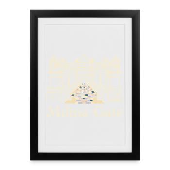 Mdina City Gate, Malte, Europe - Affiche encadrée (27 × 37 cm) - noir - Devant