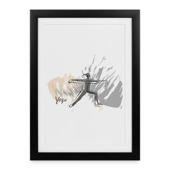 Your yoga style - Framed poster (27 × 37 cm) - black - Front