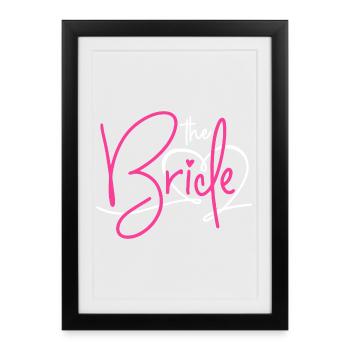 THE BRIDE - BRIDE BACHELORETTE PARTY 2025 - Framed poster (27 × 37 cm) - black - Front