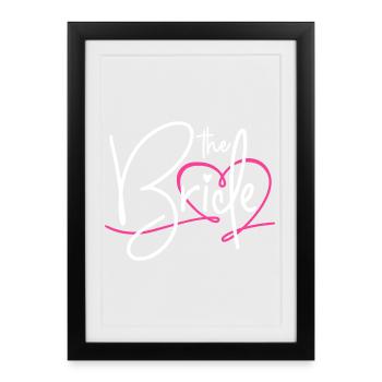 LA MARIÉE - ENTERREMENT DE VIE DE JEUNE FILLE 2025 - Affiche encadrée (27 × 37 cm) - noir - Devant