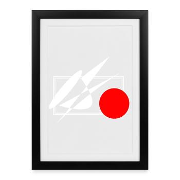 OSLO - Affiche encadrée (27 × 37 cm) - noir - Devant