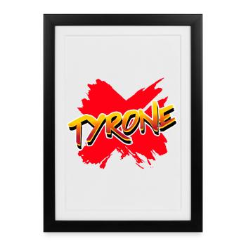 Tyrone County Ireland - Framed poster (27 × 37 cm) - black - Front