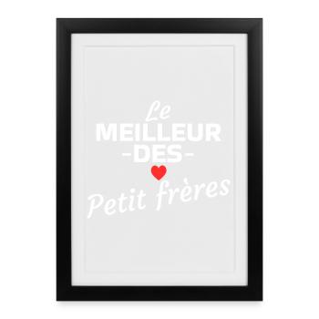 Das Beste von den kleinen Brüdern - Gerahmtes Poster (27 × 37 cm) - Schwarz - Vorne