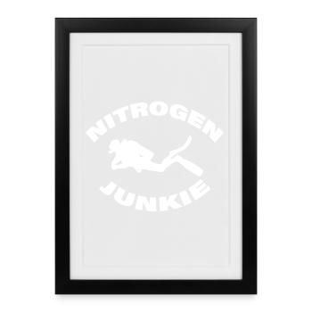 NITROGEN JUNKIE - Framed poster (27 × 37 cm) - black - Front