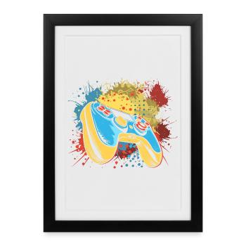 Gaming Graffiti - Framed poster (27 × 37 cm) - black - Front