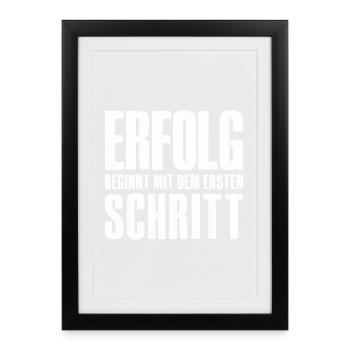 Success Saying for Founder Entrepreneur Startup - Framed poster (27 × 37 cm) - black - Front