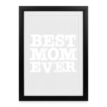 Meilleure maman de tous les temps - Affiche encadrée (27 × 37 cm) - noir - Devant