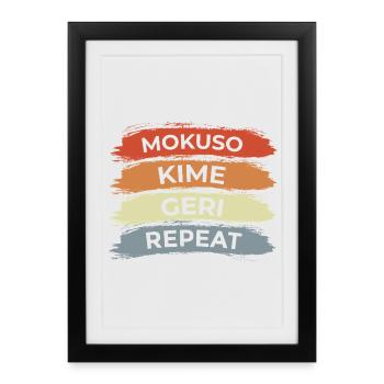 Karate Techniques - Framed poster (27 × 37 cm) - black - Front
