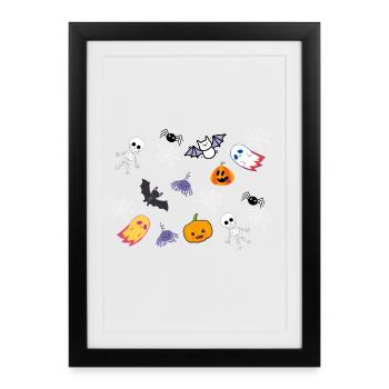 Halloween Crew - Framed poster (27 × 37 cm) - black - Front