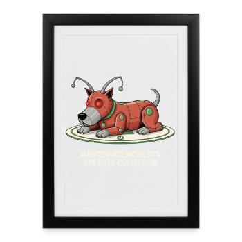 Maintenance Mode: Collect Data - Framed poster (27 × 37 cm) - black - Front