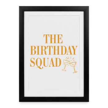 The Birthday squad - Framed poster (27 × 37 cm) - black - Front