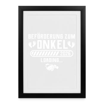 Tonton 2026 annonce sa grossesse - Affiche encadrée (27 × 37 cm) - noir - Devant