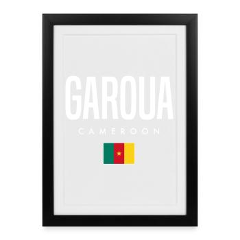 Garoua Cameroon Cameroonians - Framed poster (27 × 37 cm) - black - Front
