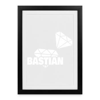 Precious Bastian - Framed poster (27 × 37 cm) - black - Front