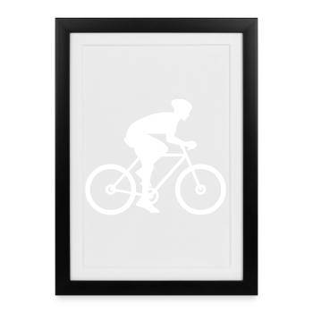 Cycling Gift Design - Framed poster (27 × 37 cm) - black - Front