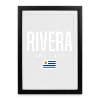 Rivera Uruguay Uruguayans - Framed poster (27 × 37 cm) - black - Front