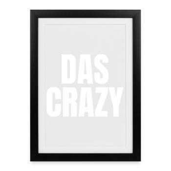 The Crazy Youth Language Insider Meme Cool Crazy - Framed poster (27 × 37 cm) - black - Front
