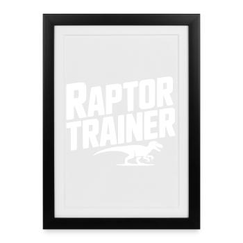 Entraîneur Raptor - Affiche encadrée (27 × 37 cm) - noir - Devant