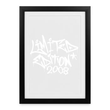 Limitierte Graffiti Edition 2008 Limited Edition - Framed poster (27 × 37 cm) - black - Front