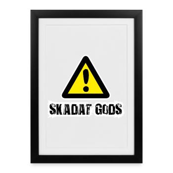Beschädigte Ware - Gerahmtes Poster (27 × 37 cm) - Schwarz - Vorne